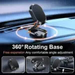 🚘 Alloy Folding Magnetic Car Phone Holder - Image 9
