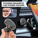 🚘 Alloy Folding Magnetic Car Phone Holder
