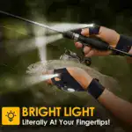 LED Flashlight Waterproof Gloves - Practical Durable Fingerless Gloves - Image 7