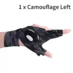 LED Flashlight Waterproof Gloves - Practical Durable Fingerless Gloves - Image 14