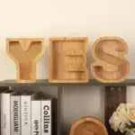 👪 Personalized Wooden Piggy Bank LETTER for Boys Girls Adults - Image 10