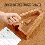 👪 Personalized Wooden Piggy Bank LETTER for Boys Girls Adults - Image 13