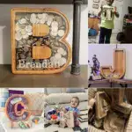 👪 Personalized Wooden Piggy Bank LETTER for Boys Girls Adults - Image 14