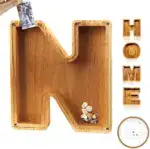 👪 Personalized Wooden Piggy Bank LETTER for Boys Girls Adults - Image 32
