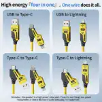 4 in 1 Spring Fast Charging Cable - Image 3