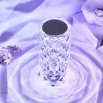 16 Colors Rose Rays Crystal Diamond Table Lamp - Image 2